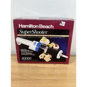 Vintage Super Shooter Cordless Cookie Press Model 80000 Hamilton Beach